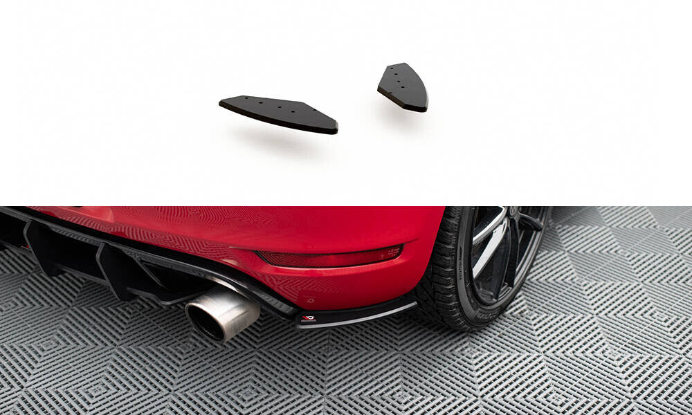 Street Pro Diffusor Flaps passend für VW Golf GTI Mk6 schwarz matt