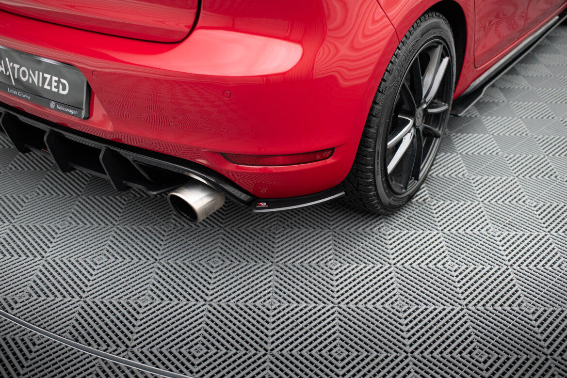 Street Pro Diffusor Flaps passend für VW Golf GTI Mk6 schwarz matt