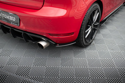 Street Pro Diffusor Flaps passend für VW Golf GTI Mk6 schwarz matt