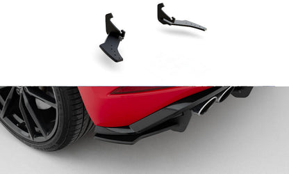 Street Pro Diffusor Flaps passend für VW Golf R Mk7 FL schwarz matt