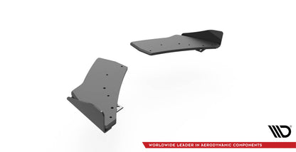 Street Pro Diffusor Flaps passend für VW Golf R Mk7 schwarz matt + Hochglanz Flaps