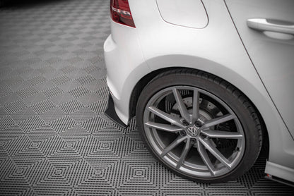 Street Pro Diffusor Flaps passend für VW Golf R Mk7 schwarz matt