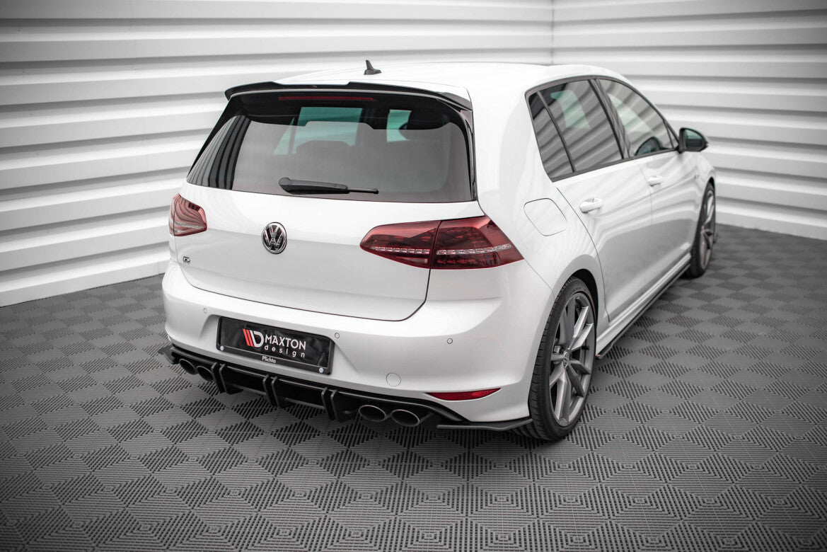 Street Pro Diffusor Flaps passend für VW Golf R Mk7 schwarz matt