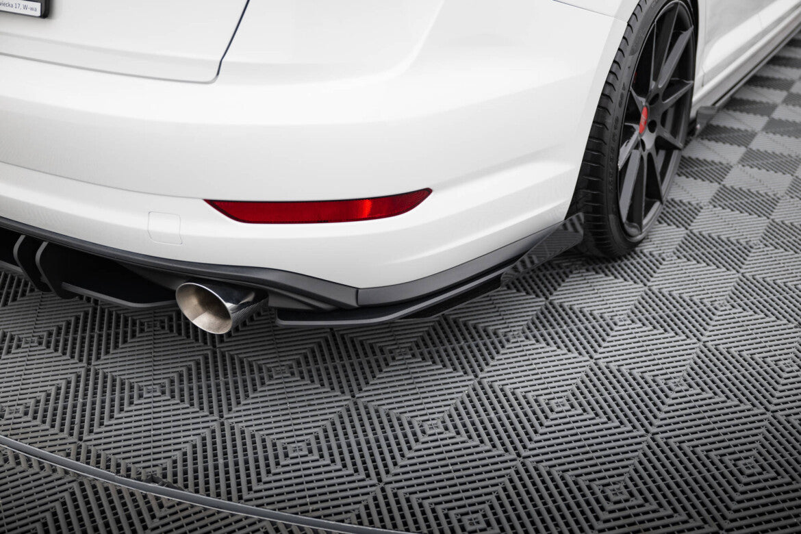 Street Pro Diffusor Flaps passend für VW Jetta GLI Mk7 schwarz matt + Hochglanz Flaps