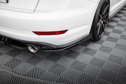 Street Pro Diffusor Flaps passend für VW Jetta GLI Mk7 schwarz matt + Hochglanz Flaps