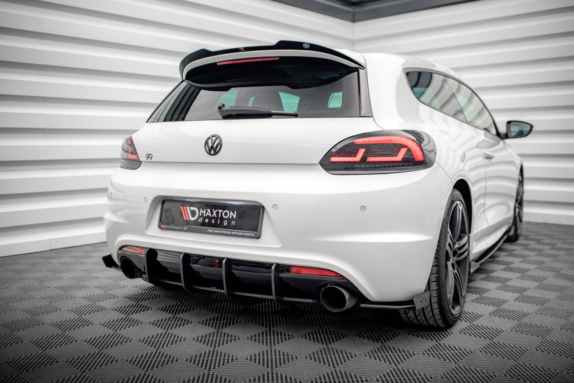 Street Pro Diffusor Flaps passend für VW Scirocco R Mk3 schwarz matt + Hochglanz Flaps