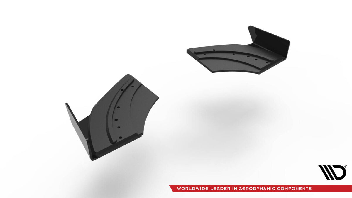 Street Pro Diffusor Flaps passend für VW Scirocco R Mk3 schwarz matt + Hochglanz Flaps