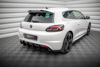 Street Pro Diffusor Flaps passend für VW Scirocco R Mk3 schwarz matt