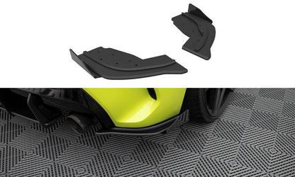 Street Pro Diffusor Flaps V.1 passend für BMW 1er F40 M-Paket / M135i schwarz matt + Hochglanz Flaps