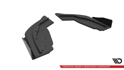 Street Pro Diffusor Flaps V.1 passend für BMW 1er F40 M-Paket / M135i schwarz matt + Hochglanz Flaps
