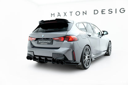 Street Pro Diffusor Flaps V.1 passend für BMW M135i F70 schwarz matt + Hochglanz Flaps