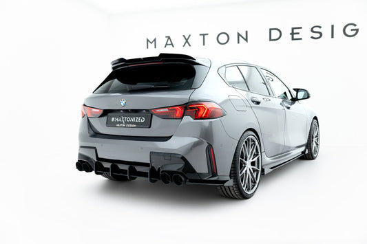 Street Pro Diffusor Flaps V.1 passend für BMW M135i F70 schwarz matt + Hochglanz Flaps