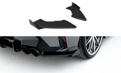 Street Pro Diffusor Flaps V.1 passend für BMW M135i F70 schwarz matt + Hochglanz Flaps