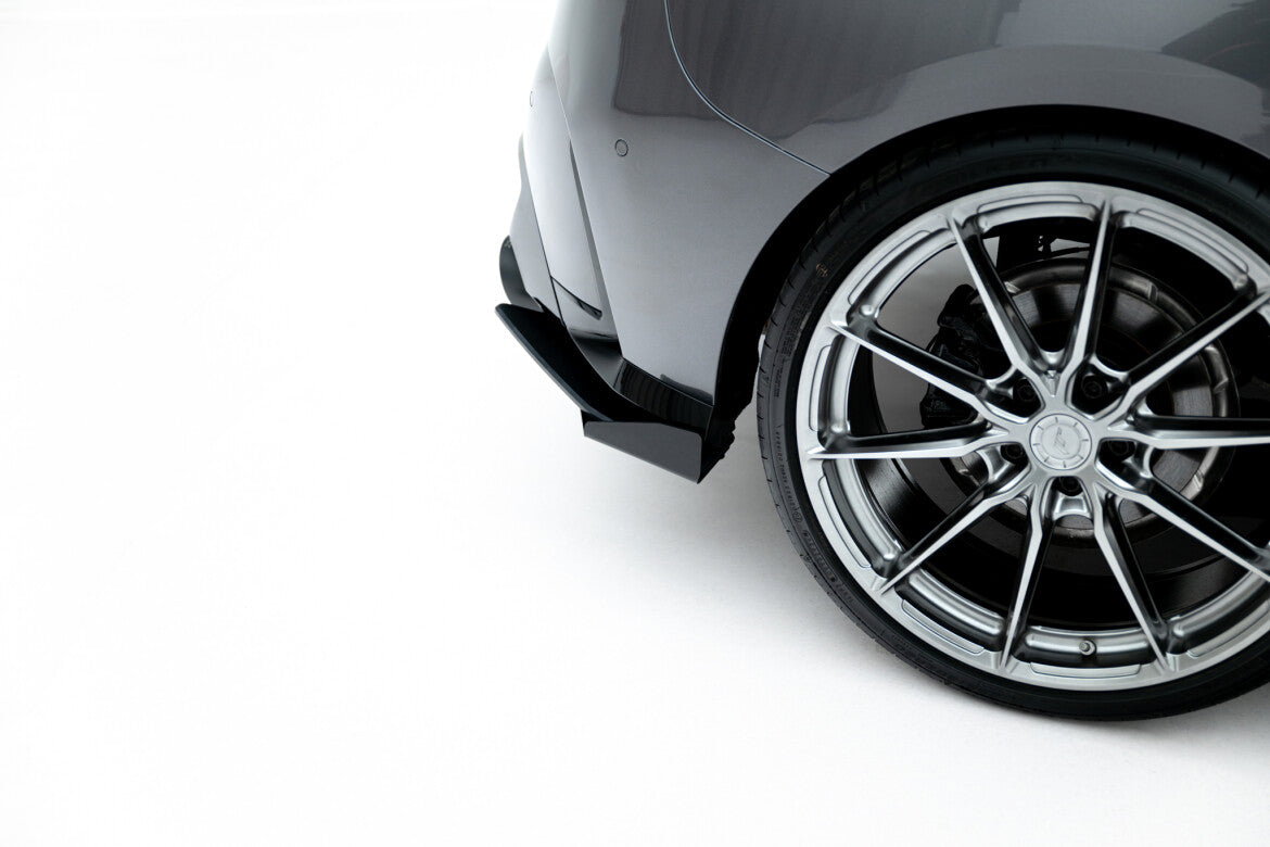 Street Pro Diffusor Flaps V.1 passend für BMW M135i F70 schwarz matt + Hochglanz Flaps