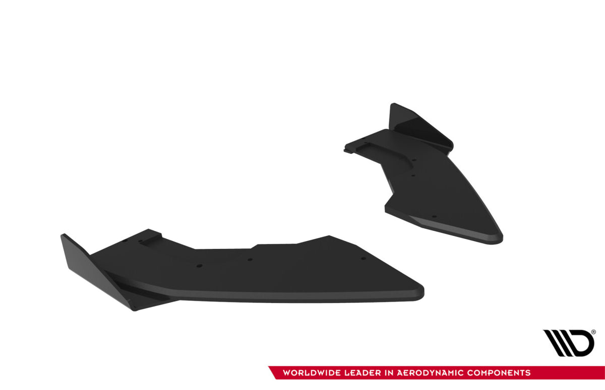 Street Pro Diffusor Flaps V.1 passend für BMW M135i F70 schwarz matt + Hochglanz Flaps
