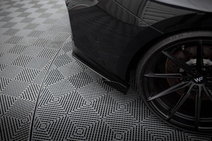Street Pro Diffusor Flaps V.1 passend für BMW M2 G87 schwarz matt + Hochglanz Flaps