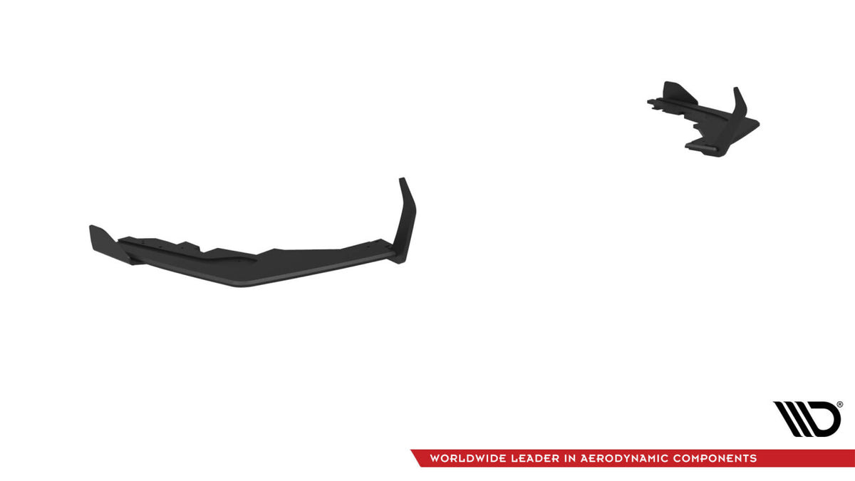 Street Pro Diffusor Flaps V.1 passend für BMW M2 G87 schwarz matt + Hochglanz Flaps