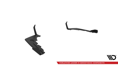 Street Pro Diffusor Flaps V.1 passend für BMW M2 G87 schwarz matt + Hochglanz Flaps