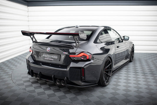 Street Pro Diffusor Flaps V.1 passend für BMW M2 G87 schwarz matt