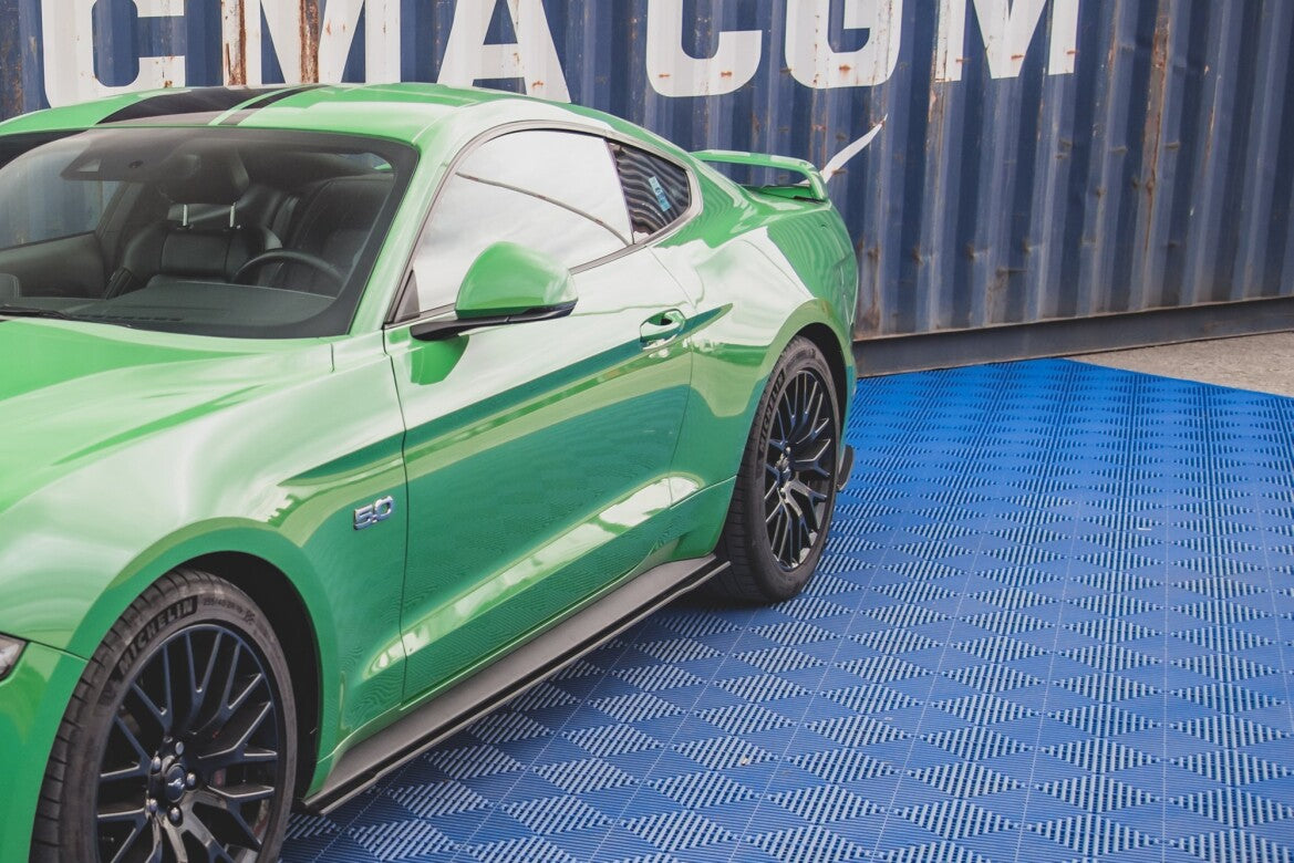 Street Pro Diffusor Flaps V.1 passend für Ford Mustang GT Mk6 FL schwarz matt