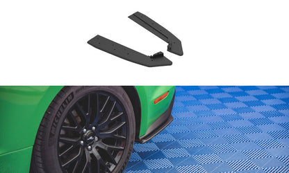 Street Pro Diffusor Flaps V.1 passend für Ford Mustang GT Mk6 FL schwarz matt