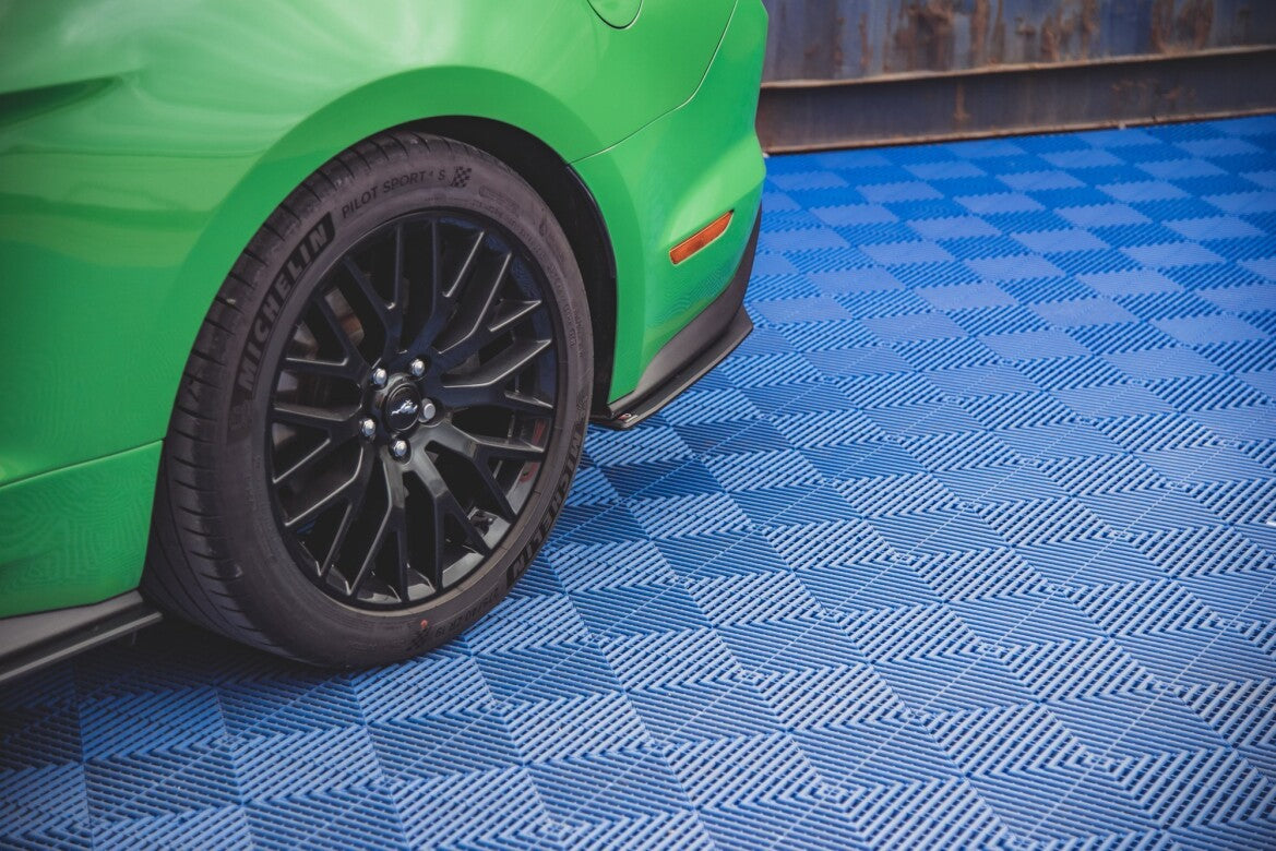 Street Pro Diffusor Flaps V.1 passend für Ford Mustang GT Mk6 FL schwarz matt