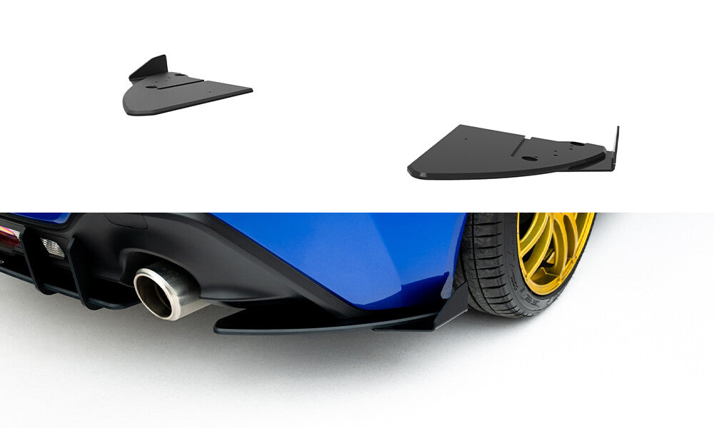 Street Pro Diffusor Flaps V.1 passend für Subaru BRZ Mk2 schwarz matt + Hochglanz Flaps
