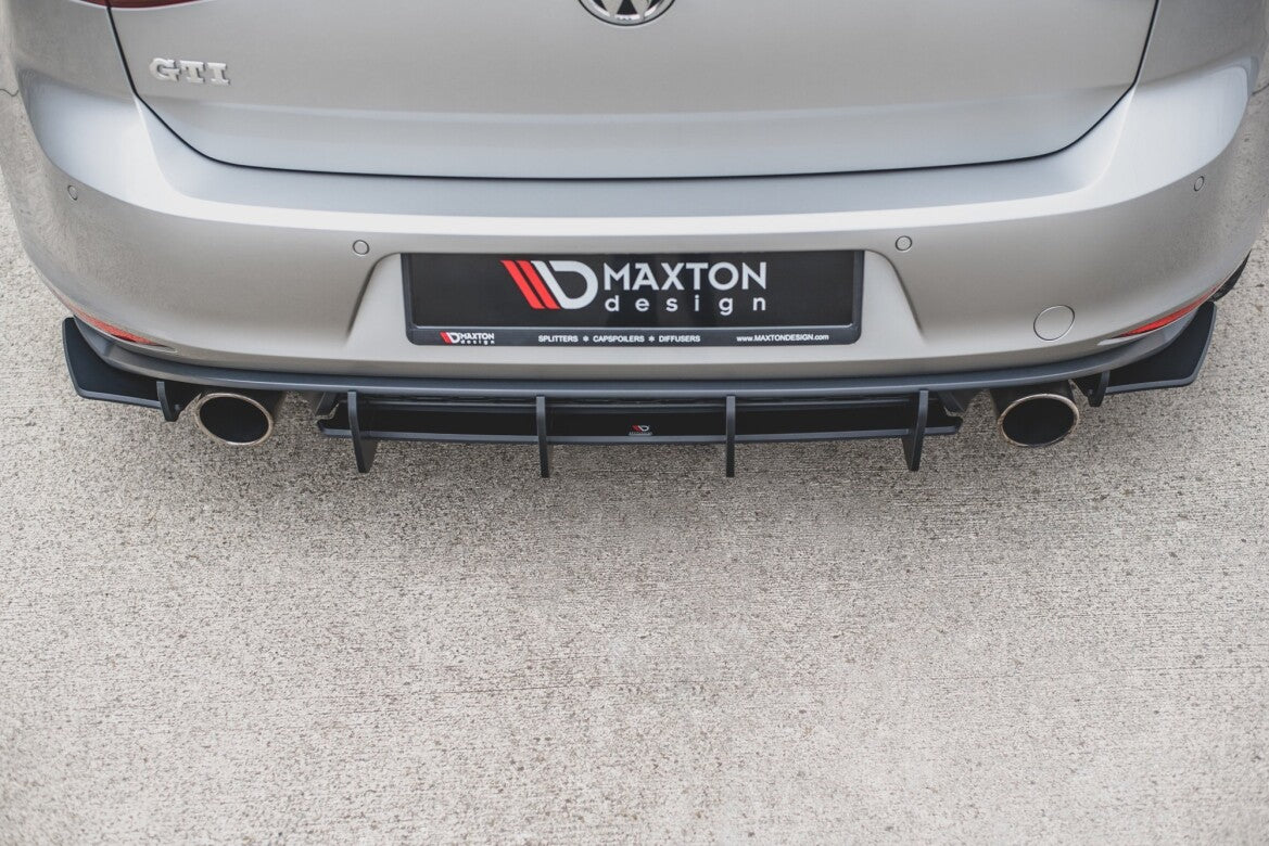 Street Pro Diffusor Flaps V.1 passend für VW Golf 7 GTI schwarz matt
