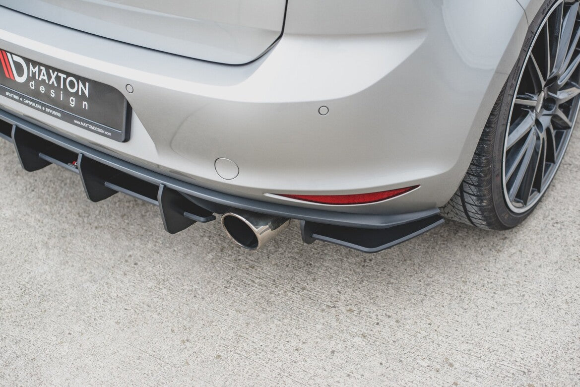 Street Pro Diffusor Flaps V.1 passend für VW Golf 7 GTI schwarz matt