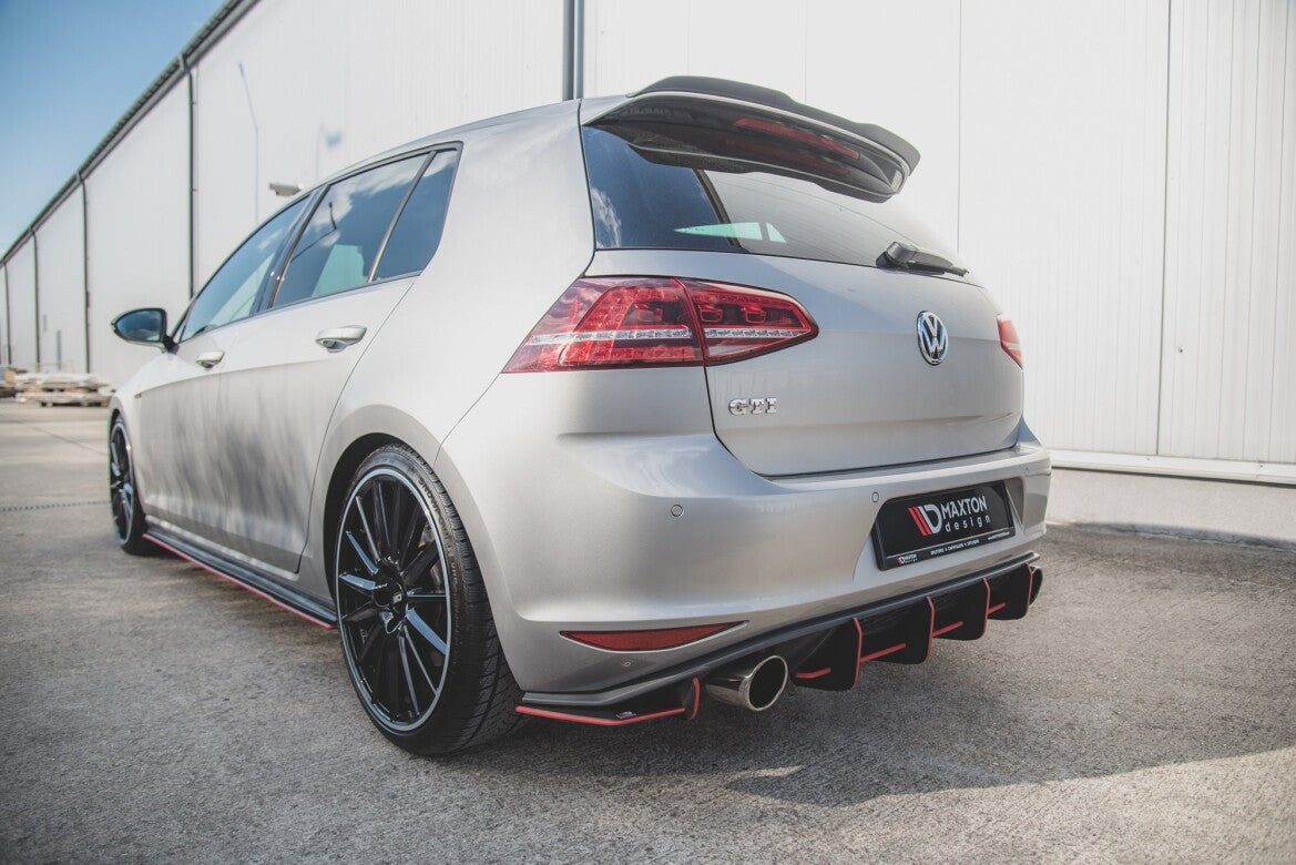 Street Pro Diffusor Flaps V.1 passend für VW Golf 7 GTI schwarz matt