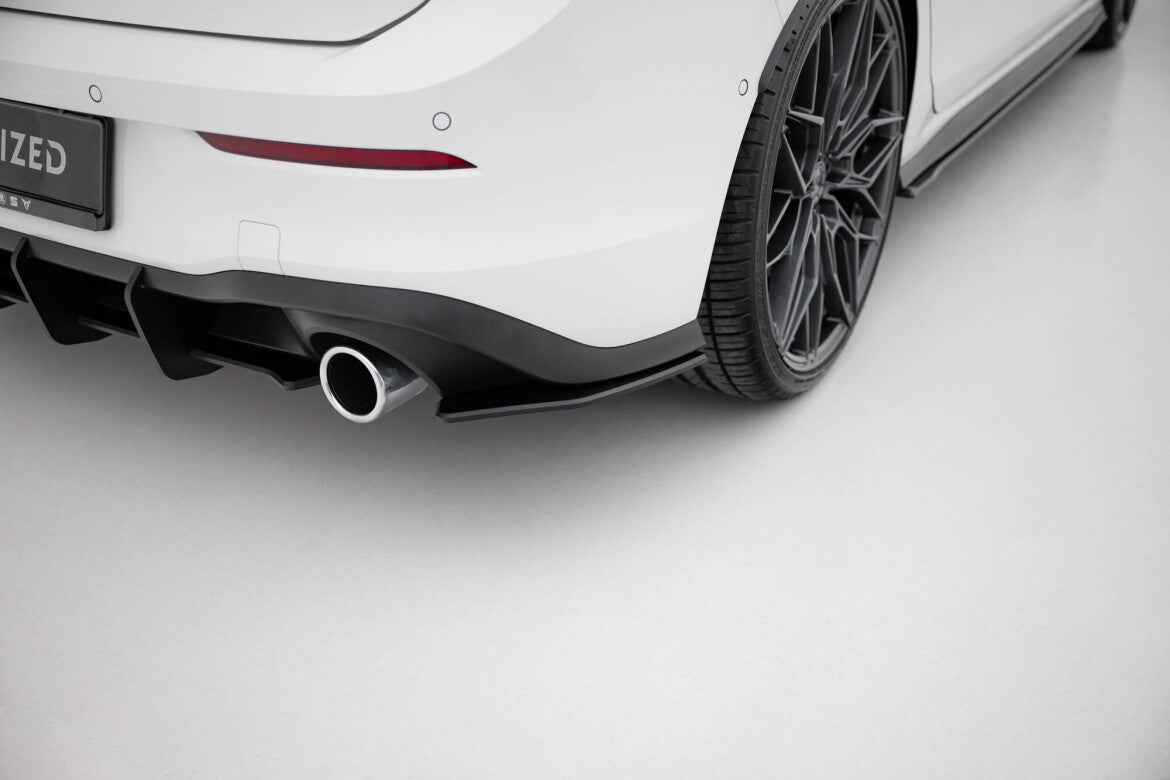 Street Pro Diffusor Flaps V.1 passend für VW Golf GTI / GTE / R-Line Mk8 schwarz matt
