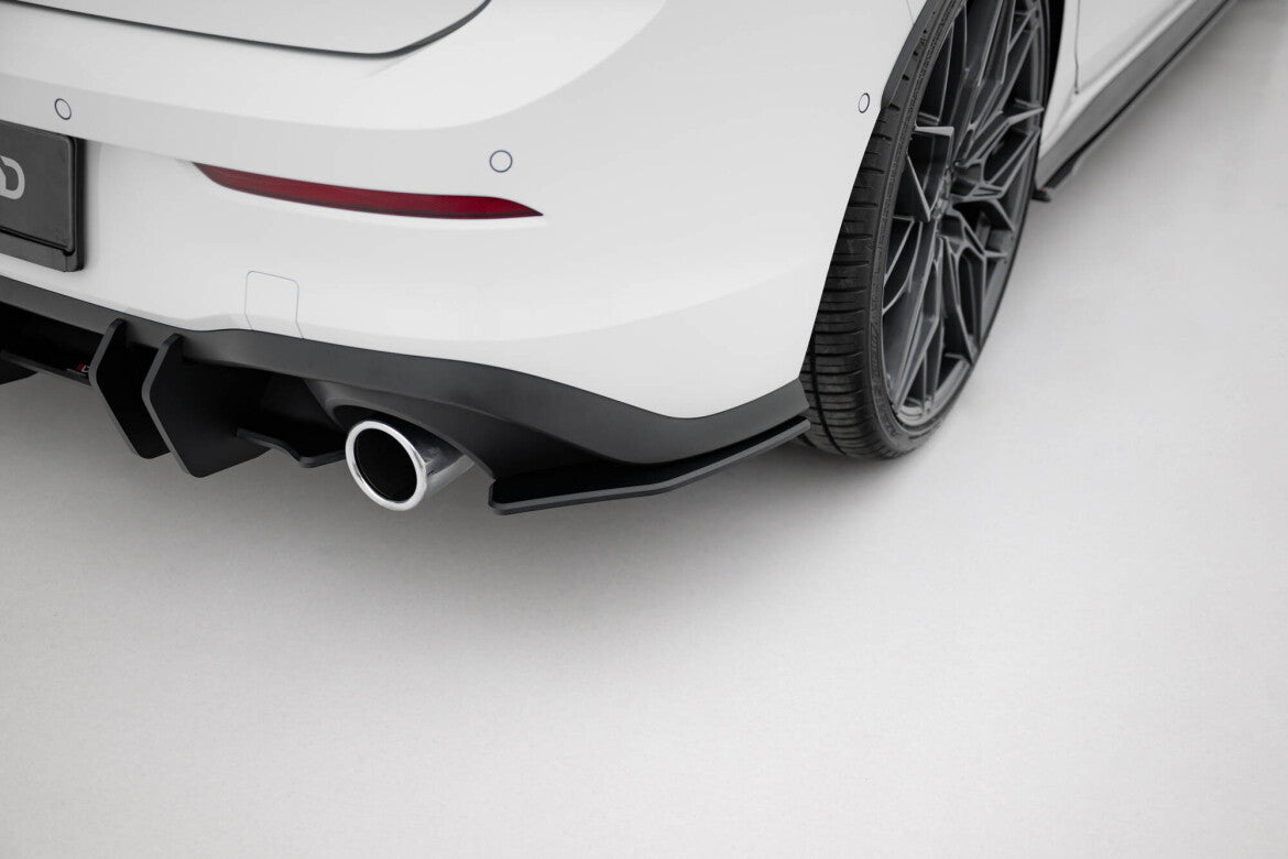 Street Pro Diffusor Flaps V.1 passend für VW Golf GTI / GTE / R-Line Mk8 schwarz matt