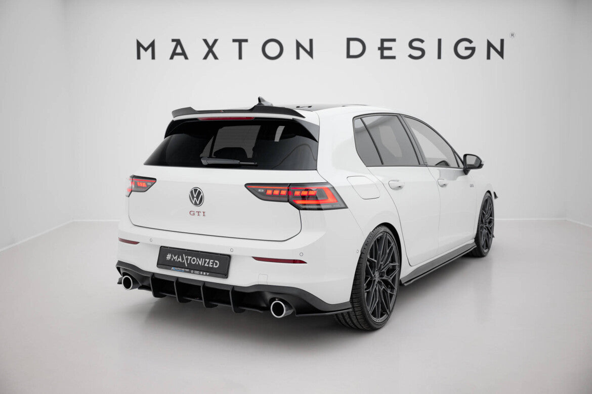 Street Pro Diffusor Flaps V.1 passend für VW Golf GTI / GTE / R-Line Mk8 schwarz matt
