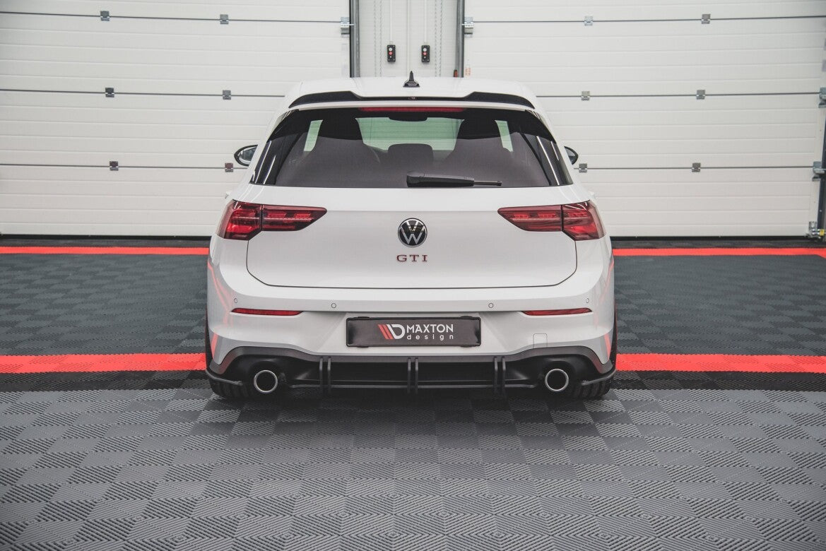 Street Pro Diffusor Flaps V.1 passend für VW Golf GTI / GTE / R-Line Mk8 schwarz matt