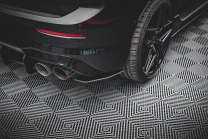 Street Pro Diffusor Flaps V.1 passend für VW Golf R Mk8 / Mk8 FL schwarz matt