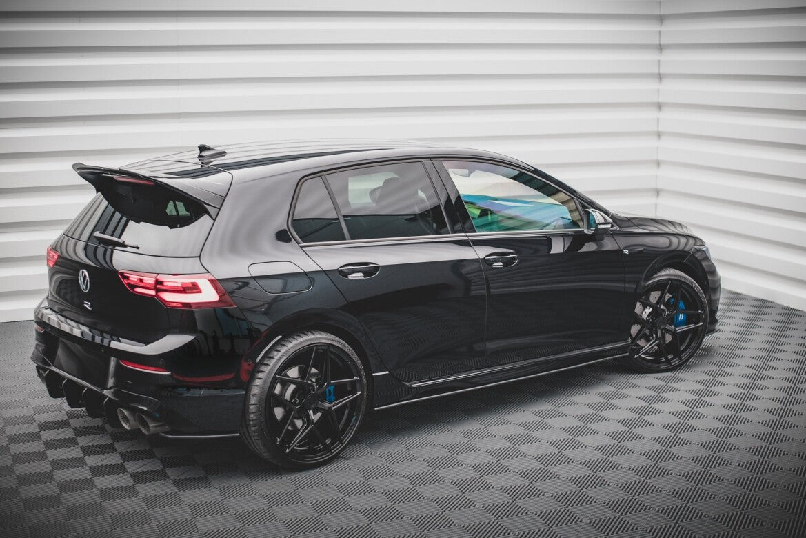 Street Pro Diffusor Flaps V.1 passend für VW Golf R Mk8 / Mk8 FL schwarz matt