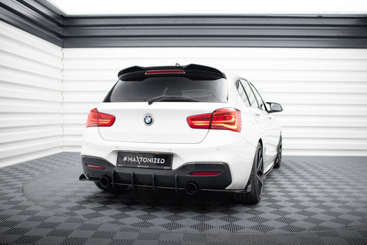 Street Pro Diffusor Flaps V.2 passend für BMW 1er F20 M140i schwarz matt + Hochglanz Flaps
