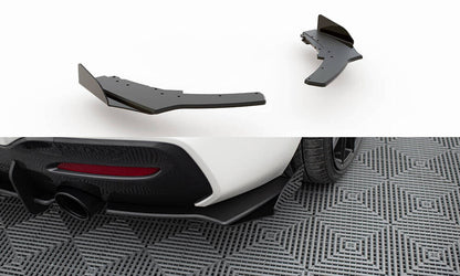 Street Pro Diffusor Flaps V.2 passend für BMW 1er F20 M140i schwarz matt + Hochglanz Flaps