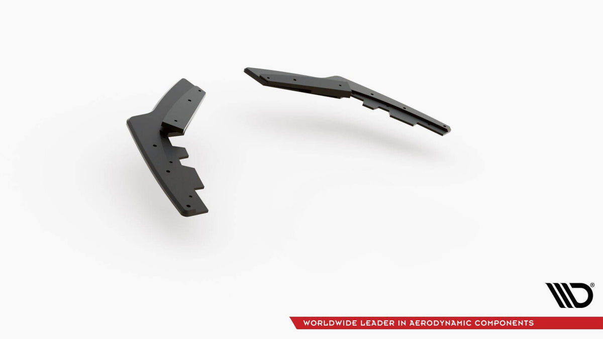 Street Pro Diffusor Flaps V.2 passend für BMW 1er F20 M140i schwarz matt + Hochglanz Flaps