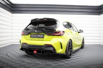 Street Pro Diffusor Flaps V.2 passend für BMW 1er F40 M-Paket / M135i schwarz matt + Hochglanz Flaps