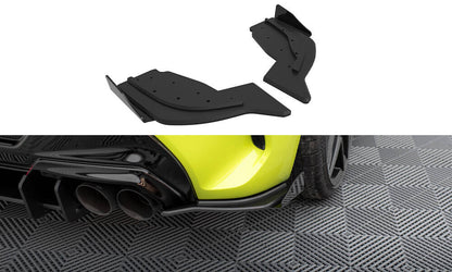 Street Pro Diffusor Flaps V.2 passend für BMW 1er F40 M-Paket / M135i schwarz matt + Hochglanz Flaps
