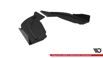 Street Pro Diffusor Flaps V.2 passend für BMW 1er F40 M-Paket / M135i schwarz matt + Hochglanz Flaps