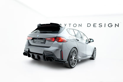 Street Pro Diffusor Flaps V.2 passend für BMW 1er M-Paket F70 schwarz matt + Hochglanz Flaps