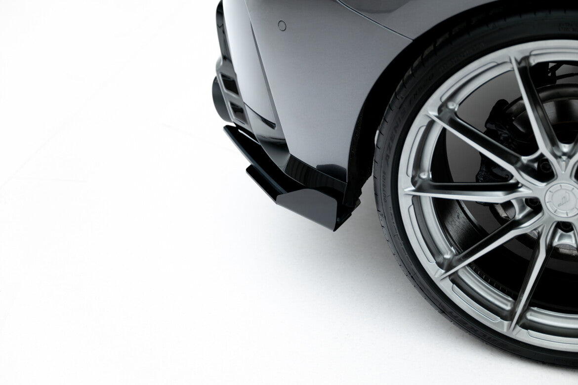 Street Pro Diffusor Flaps V.2 passend für BMW 1er M-Paket F70 schwarz matt + Hochglanz Flaps