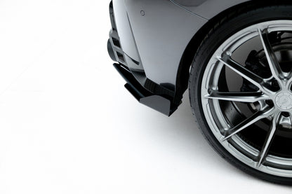 Street Pro Diffusor Flaps V.2 passend für BMW 1er M-Paket F70 schwarz matt + Hochglanz Flaps