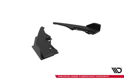 Street Pro Diffusor Flaps V.2 passend für BMW 1er M-Paket F70 schwarz matt + Hochglanz Flaps