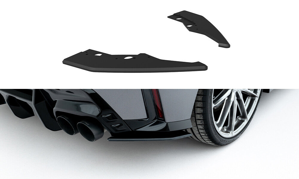 Street Pro Diffusor Flaps V.2 passend für BMW 1er M-Paket F70 schwarz matt