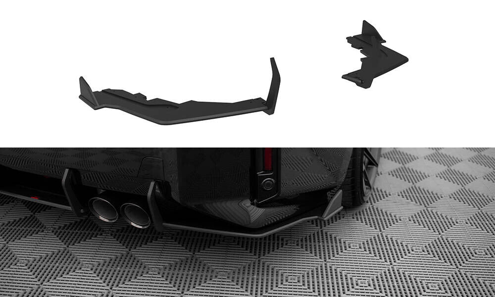 Street Pro Diffusor Flaps V.2 passend für BMW M2 G87 schwarz matt