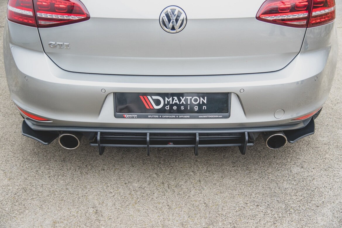 Street Pro Diffusor Flaps V.2 passend für VW Golf 7 GTI schwarz matt