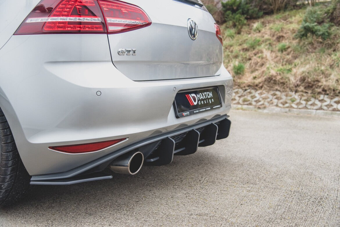 Street Pro Diffusor Flaps V.2 passend für VW Golf 7 GTI schwarz matt
